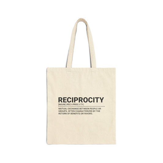 The Lexicon Collection: Reciprocity Tote Bag by Exploding Imagination