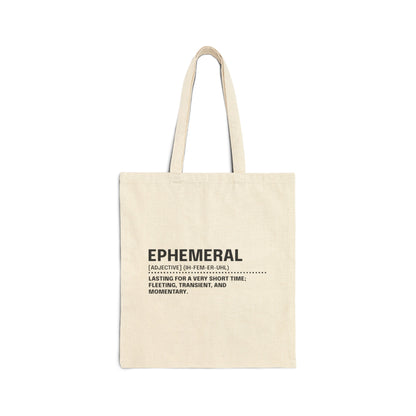 The Lexicon Collection: Ephemeral Tote Bag by Exploding Imagination