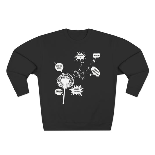 Embrace Freedom with 'We Outside!!' Dandelion Tee & Sweatshirt - Exploding Imagination