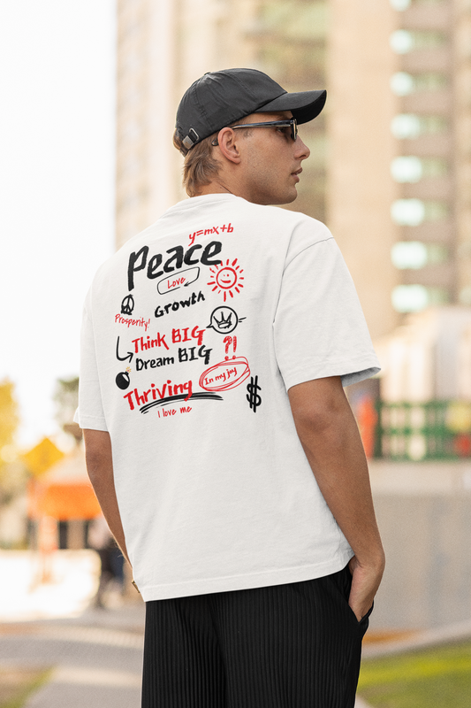 "Manifest & Thrive" Inspirational Dual-Design T-Shirt