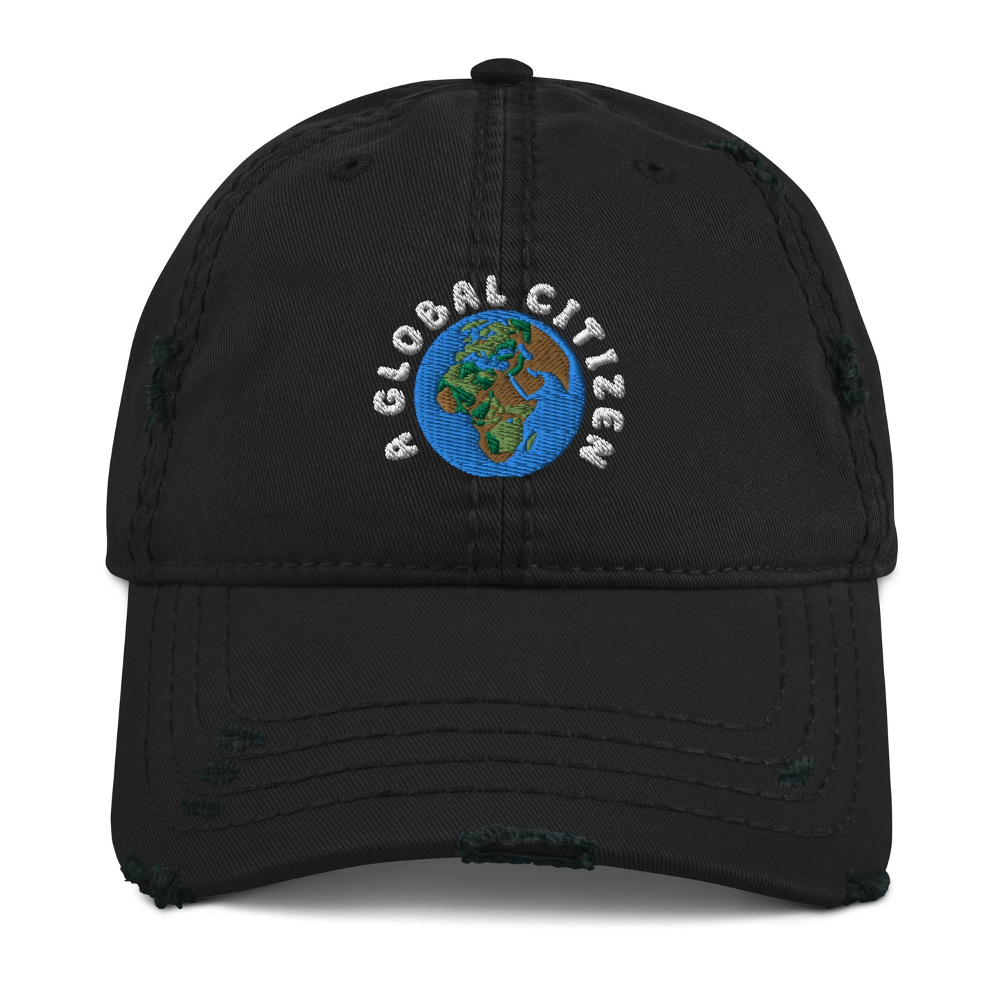 A Global Citizen - Africa and Europe Distressed Dad Hat