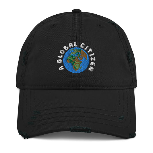 A Global Citizen - Africa and Europe Distressed Dad Hat