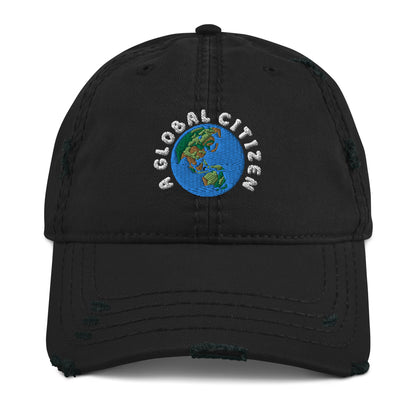 A Global Citizen - Asia & Australia Distressed Dad Hat