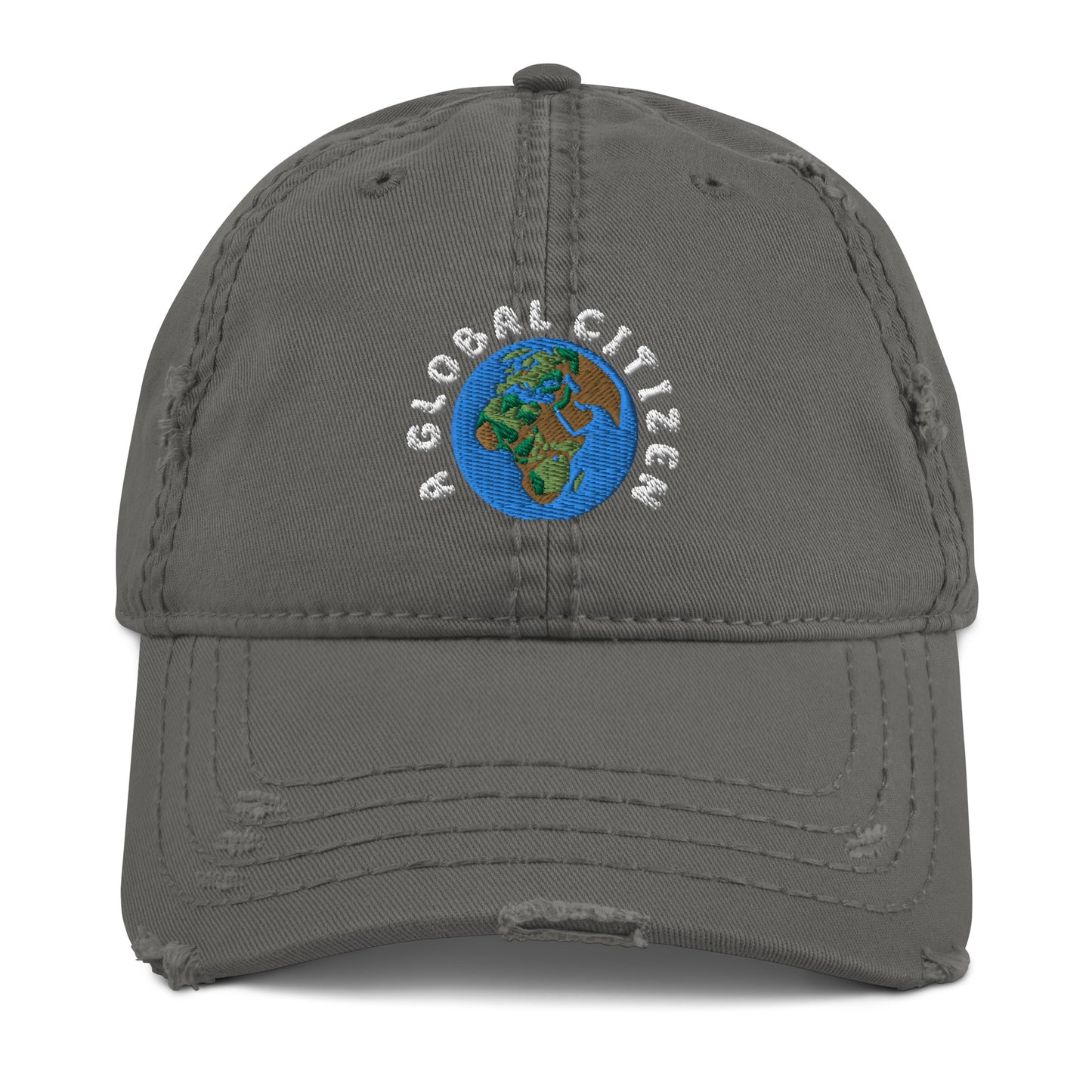 A Global Citizen - Africa and Europe Distressed Dad Hat