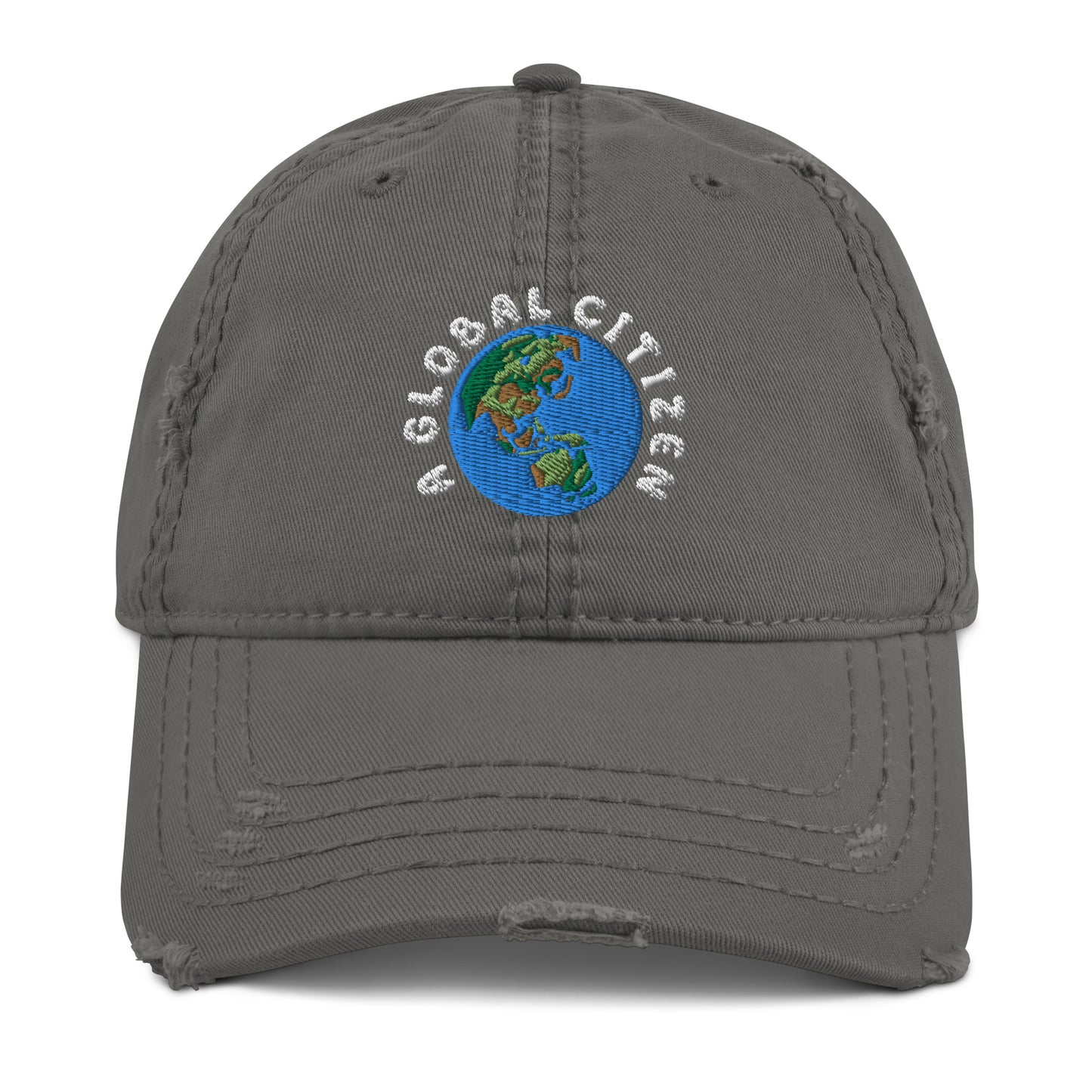 A Global Citizen - Asia & Australia Distressed Dad Hat