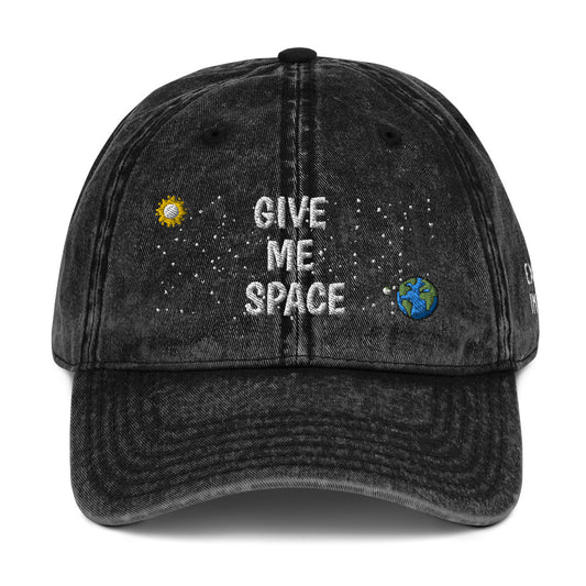 Give Me Space Vintage Cotton Twill Cap